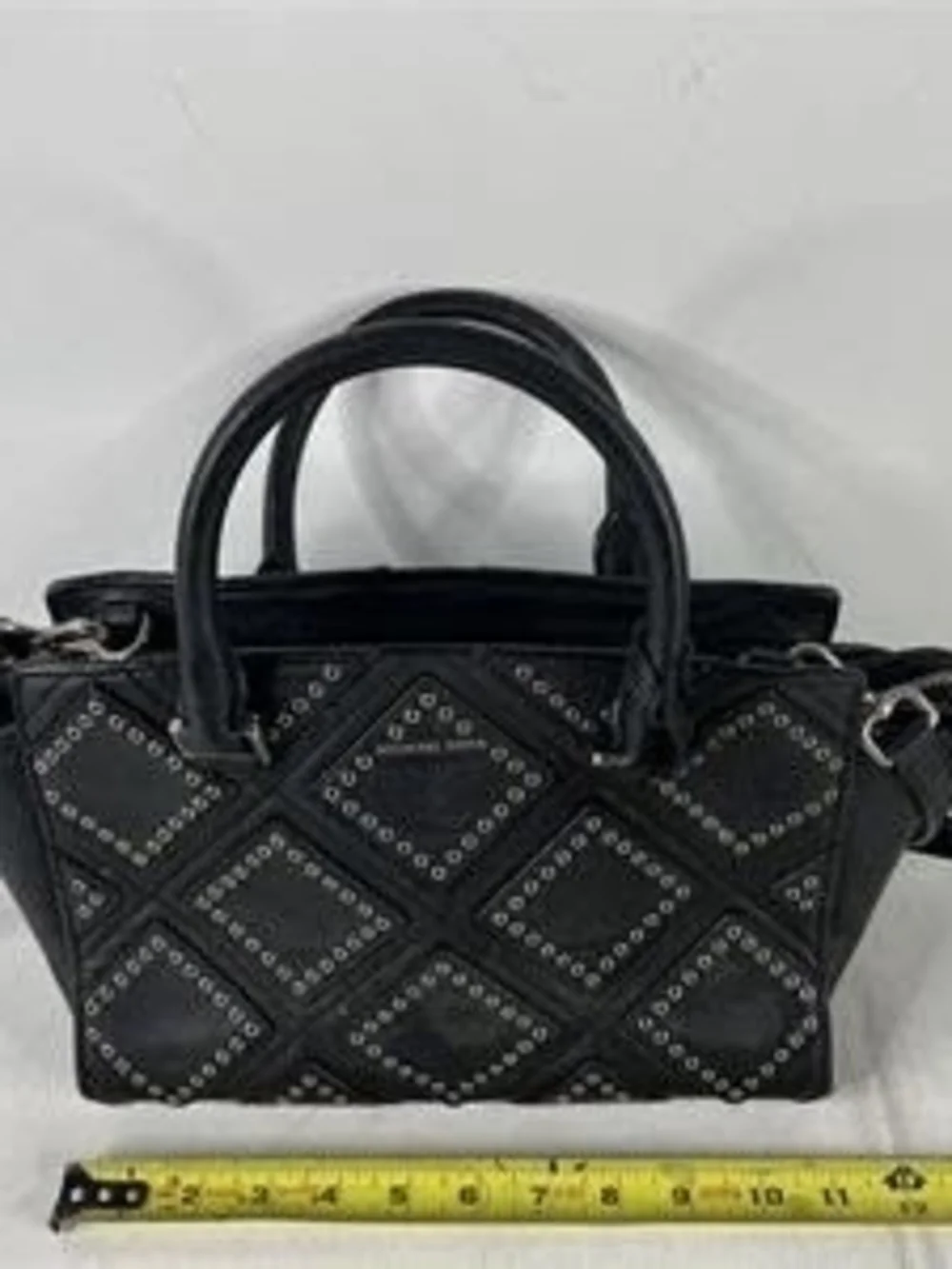 Michael Kors Selma Leather Studded Satchel, Size: 10.5